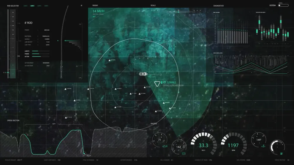 Boat Dashboard FUI Animation post image